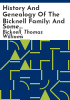 History_and_genealogy_of_the_Bicknell_family